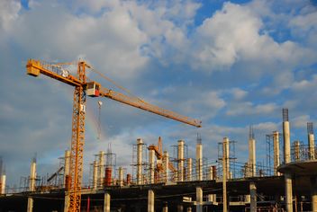 crane at a construction site - Kostenloses image #186339